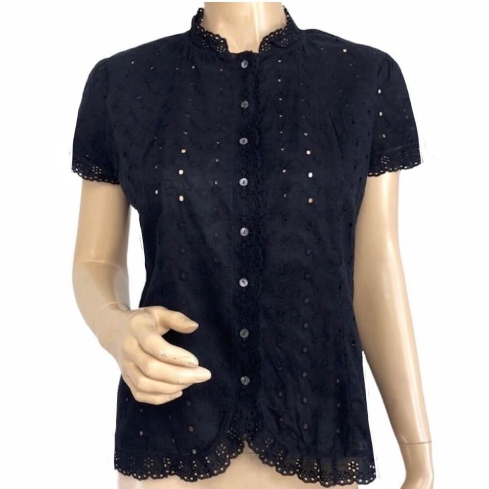 Anthropologie Women's Black Blouse
